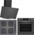 Bosch Gri Ankastre Set POP6C9P31O + HUA717BN0T + DWK64PJ70T