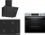 Bosch Siyah Set 580 Ankastre Set POP7C6P31O + HUA717BR0T + DWK67PJ60T