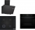 Bosch Siyah Set 492 Ankastre Set POP6C6P31O + HUA717BA0T + DWK66PJ60T