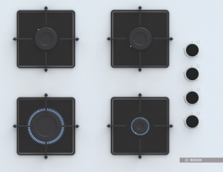 Bosch Serie 4 POP7C2P31O Ankastre Gazlı Ocak
