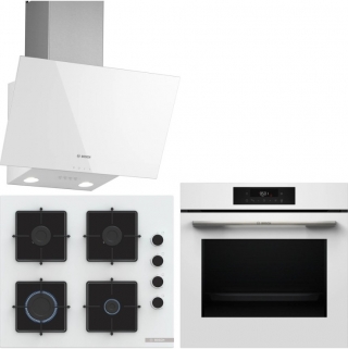 Bosch Beyaz 3 Lü Ankastre Set 491 Ankastre Set POP6C2P31O + HJG852YW0T + DWK63PJ20T