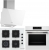 Bosch Beyaz 3 Lü Ankastre Set 491 Ankastre Set POP6C2P31O + HJG852YW0T + DWK63PJ20T