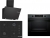 Bosch Siyah Set 559 Ankastre Set POP7C6P31O + HUA736EG0T + DWK66PJ60T