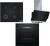 Bosch Siyah Ankastre Set POP6C6P30O + HBF514BA0T + DWK065G60T