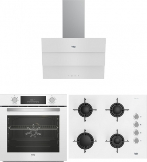 Beko Beyaz Ankastre Set BOCD T 6510 EB + BFC 330 B + BDE 6053 B