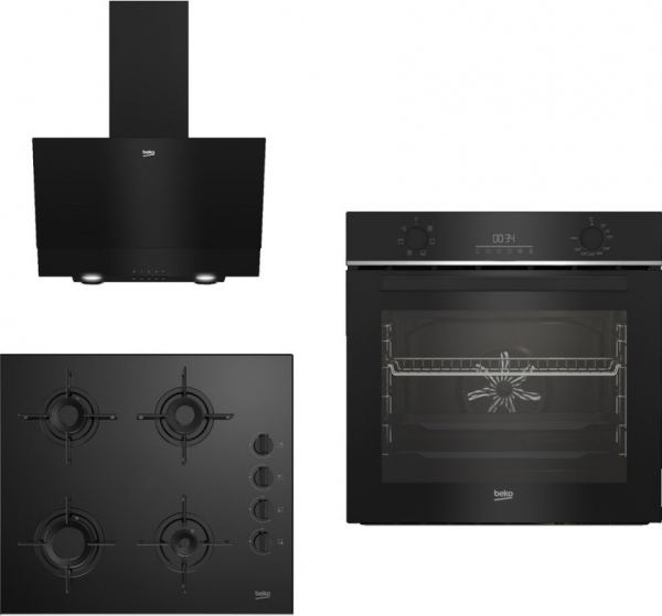 Beko New Black Star Ankastre Set BOCD T 6011 ES + BFC 330 S + BDE 6050 S