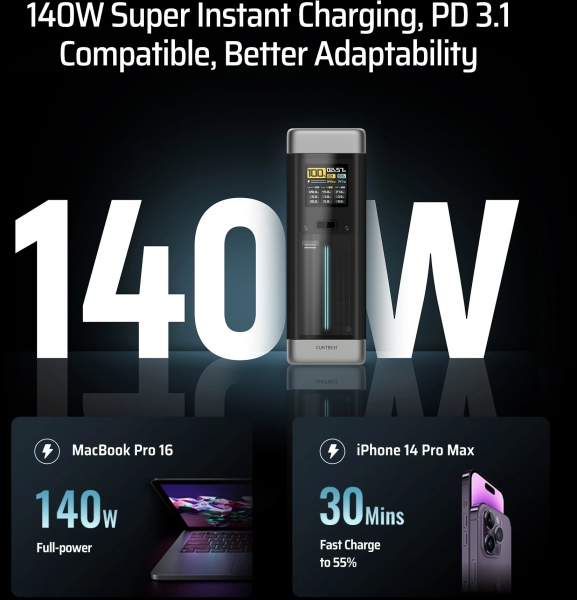 Cuktech 20 210W 25000 mAh Powerbank