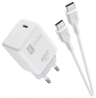 Cellularline Kit ACH USB-C 40W Şarj Aleti
