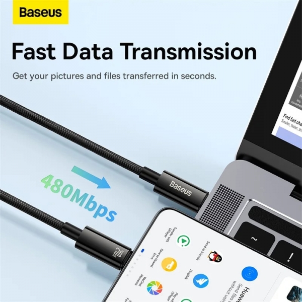 Baseus Tungsten Gold 240W Şarj Kablosu (3 m)