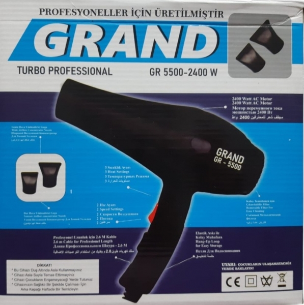Grandi Grand GR-5500 Saç Kurutma Makinesi