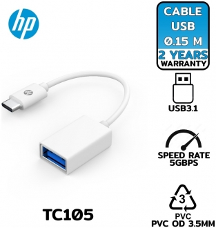 HP DHC-TC105 USB 3.1 to USB-C Dönüştürücü
