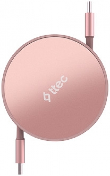 ttec USB-C Mini Makaralı 100W Şarj Kablosu