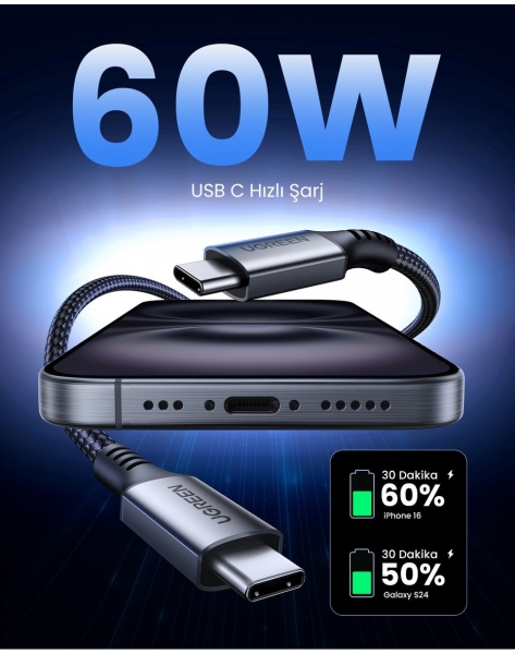 Ugreen 15373 Şarj Kablosu