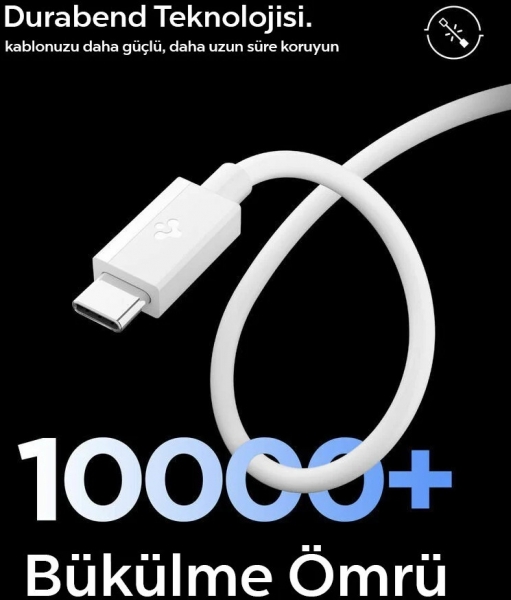 Spigen USB-A to USB-C 60W Şarj Kablosu (2 m)