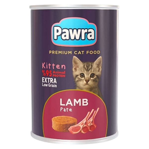 Pawra Yavru Kuzu Etli Pate 410 gr Kedi Maması