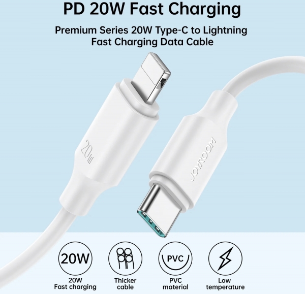 Joyroom Type-C to Lightning 20W Şarj Kablosu