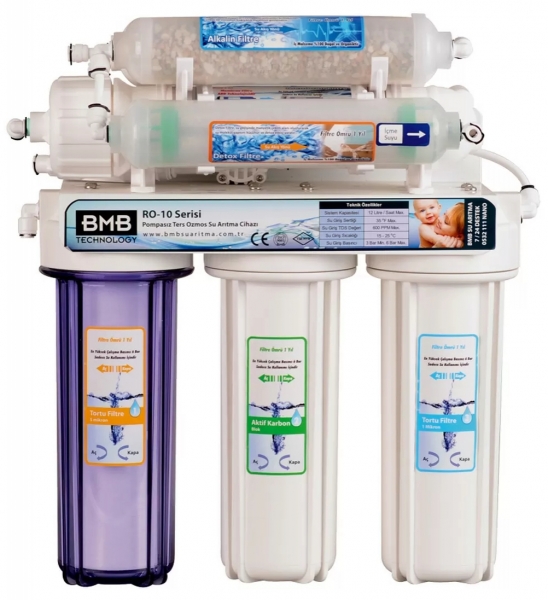 BMB RO-10 Alkali & Detox 7 Aşamalı Su Arıtma Cihazı