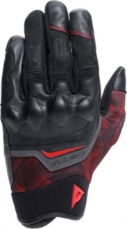 Dainese Ermex Black Red Lava Motosiklet Eldiveni