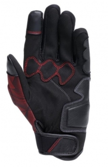 Dainese Ermex Black Red Lava Motosiklet Eldiveni