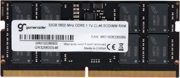 GameRaider GR325600S46 32 GB 5600 MT