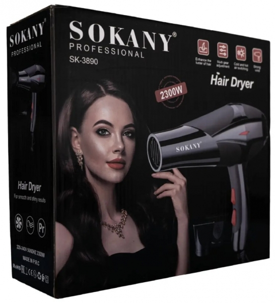 Sokany HS-3890 Saç Kurutma Makinesi