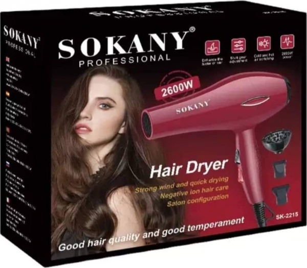Sokany SK-2215 Saç Kurutma Makinesi