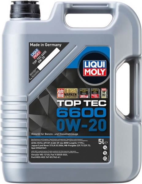 Liqui Moly Top Tec 6600 0W-20 Motor Yağı