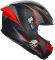 AGV K6 S Slaschcut Black / Grey / Red resim