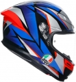 AGV K6 S MPLK Slashcut BLK Blue Red resim