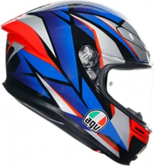 AGV K6 S MPLK Slashcut BLK Blue Red