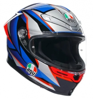 AGV K6 S MPLK Slashcut BLK Blue Red