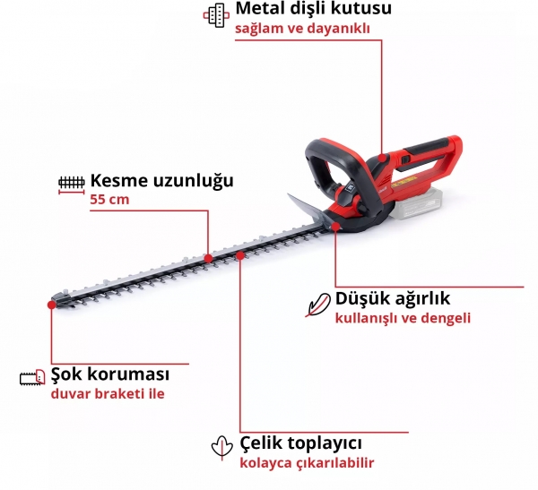 Einhell GC-CH 1855/1 Solo Çit Budama