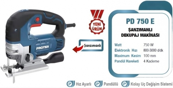 Proter PD 750 E Dekupaj Testere