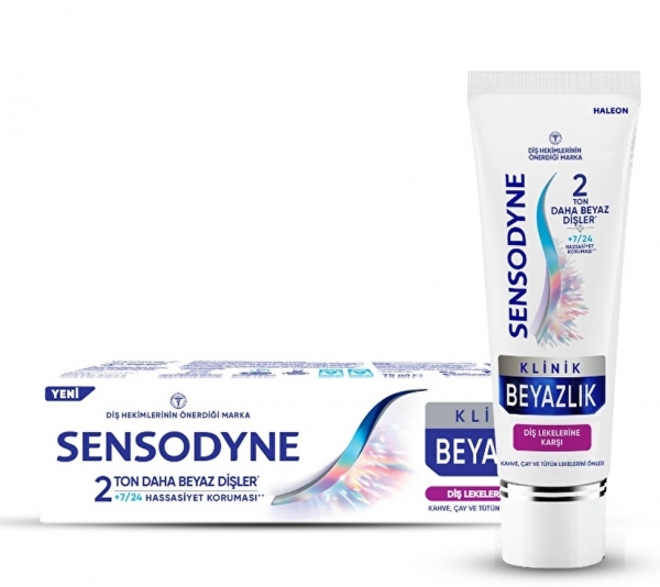 Sensodyne Klinik Beyazlık Diş Lekelerine Karşı Etkili 75 ml
