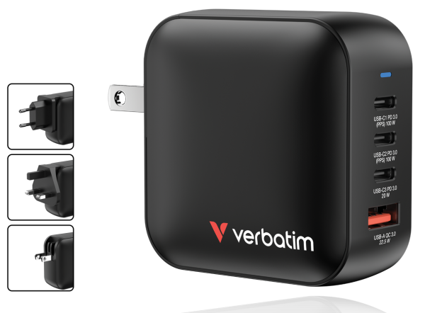 Verbatim Mini GaN 100W Şarj Aleti