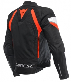 Dainese Avro 5 Black Red Fluo White Tekstil Motosiklet Montu
