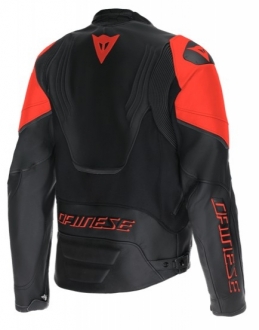 Dainese Racing 5 Black Red Fluo Deri Motosiklet Montu