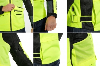 Dainese Air Tourer Fluo Yellow Ebony Black Motosiklet Montu