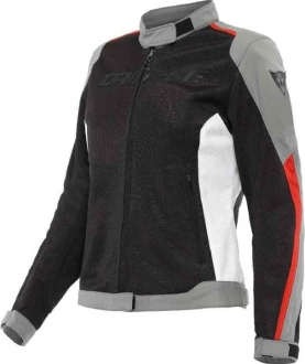 Dainese Hydraflux 2 Air Kadın Siyah/Kömür Grisi/Lava Kırmızısı Motosiklet Montu