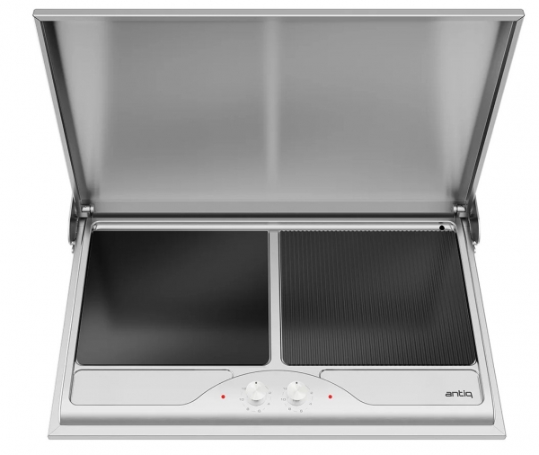 Antiq Savor Serisi Düz Grill Camlı Elektrikli Izgara