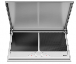 Antiq Savor Serisi Düz Grill Camlı Elektrikli Izgara