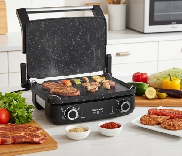 Sermelex Maxi Grill 4x4 Tost Makinesi