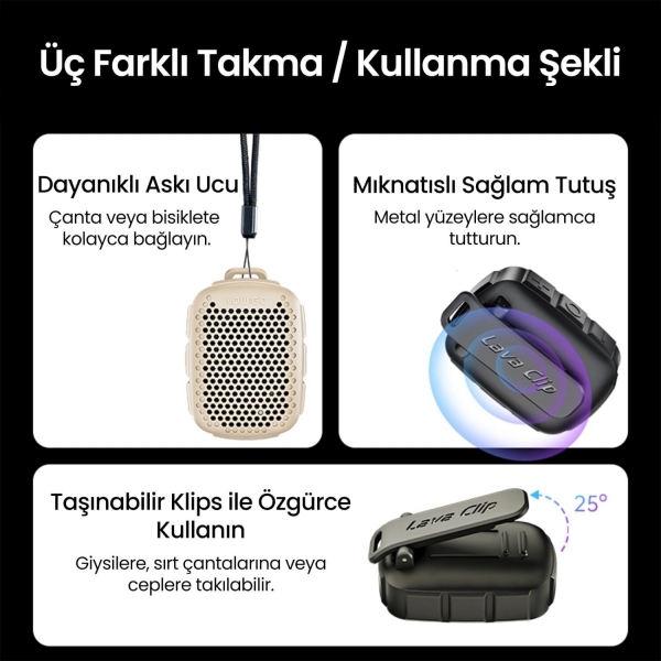 NowGo Lava Clip Bluetooth Hoparlör