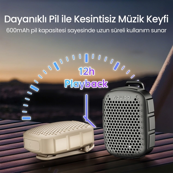 NowGo Lava Clip Bluetooth Hoparlör