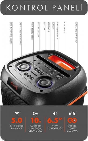 Powerway Duo XL Bluetooth Hoparlör
