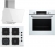 Bosch Beyaz Set 298 Ankastre Set POP6C2P31O + HBF512BW1T + DWK63PJ20T