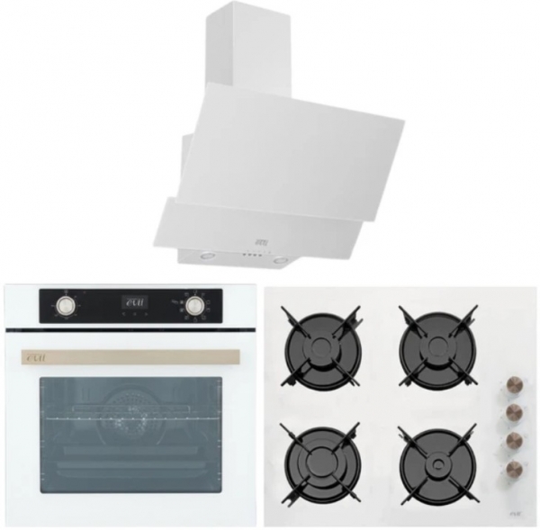 Çetintaş Evii Beyaz Ankastre Set W 848 CAT L EI + W 5264 E SP AF + W 55221