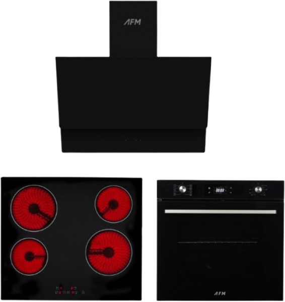 Eminçelik Siyah Ankastre Set VC 640 + FM 7700 + FM3400