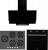 Eminçelik ve AFM Siyah Ankastre Set 22 385S + FM 7700 + AFM Tech FM3250