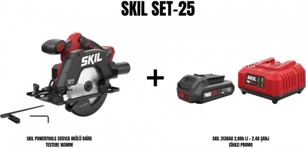Skil 3551CA Set 25 Daire Testere (Akü Dahil)